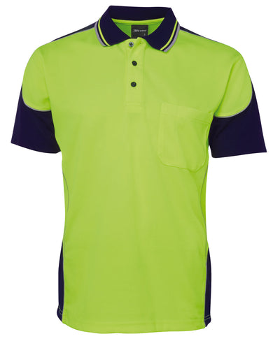 6HCP4-Jb'S Hi Vis 4602.1 S/S Contrast Piping Polo