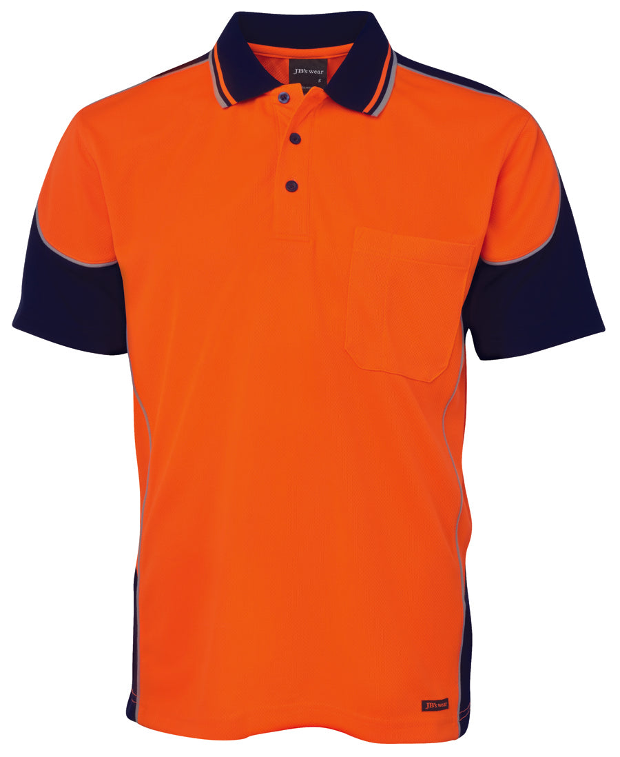 6HCP4-Jb'S Hi Vis 4602.1 S/S Contrast Piping Polo