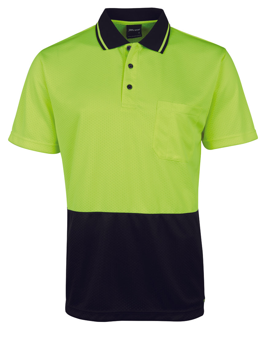 6HJNC-Jb'S Hi Vis 4602.1 Jacquard Non Cuff Polo
