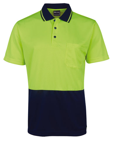 6HJNC-Jb'S Hi Vis 4602.1 Jacquard Non Cuff Polo