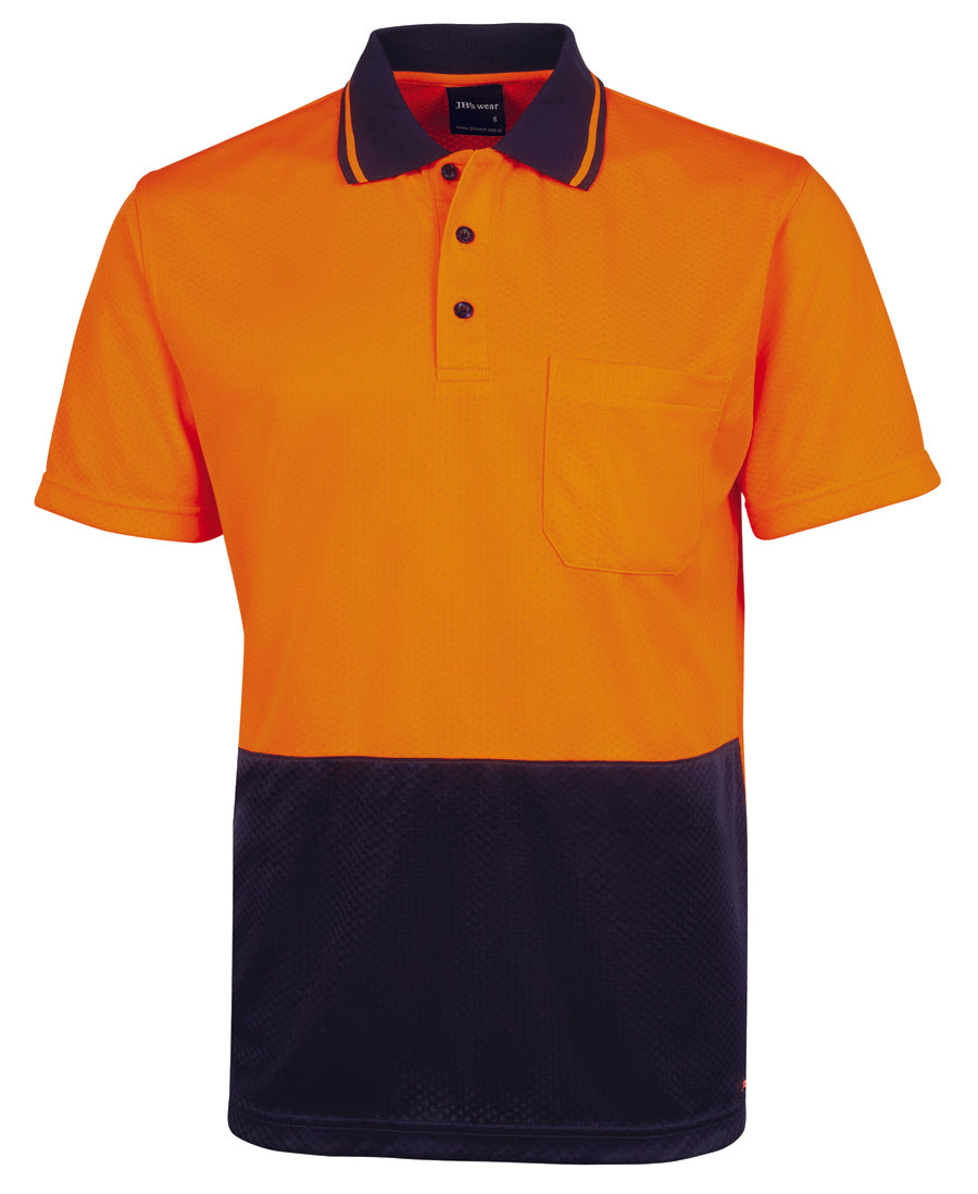 6HJNC-Jb'S Hi Vis 4602.1 Jacquard Non Cuff Polo