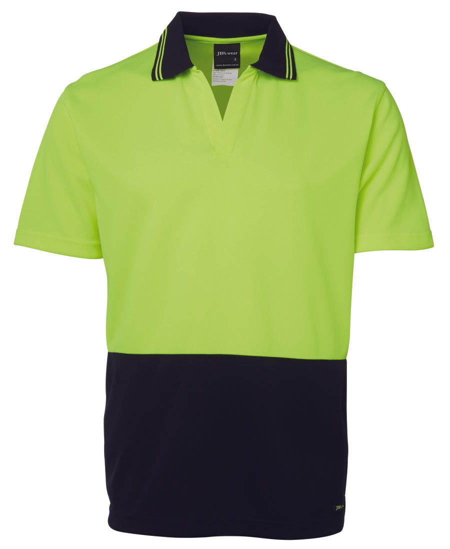 6HNB-Jb'S Hi Vis 4602.1 S/S Non Button Polo