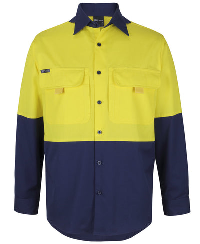 6HNRL-Jb'S Hi Vis L/S Ripstop Fishing Shirt
