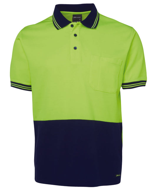 6HPS-Jb'S Hi Vis S/S Cotton Back Polo