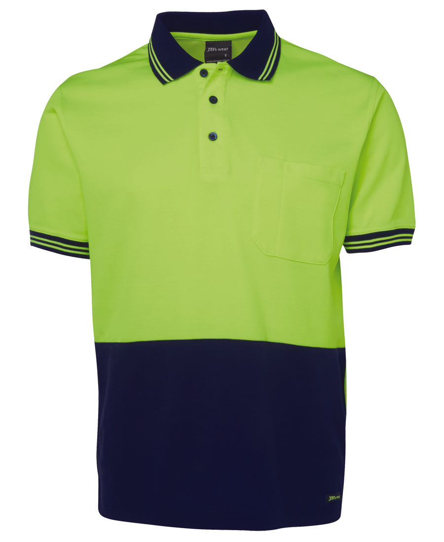 6HPS-Jb'S Hi Vis S/S Cotton Back Polo