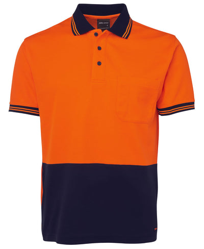 6HPS-Jb'S Hi Vis S/S Cotton Back Polo