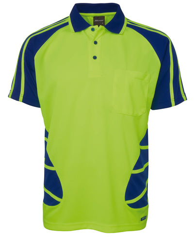 6HSP-Jb'S Hi Vis S/S Spider Polo