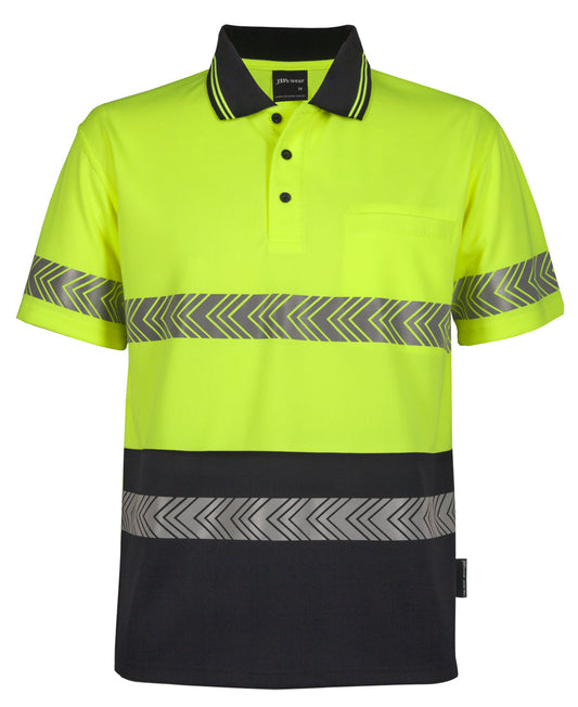 6HSST-Jb'S Hi Vis S/S Segmented Tape Polo