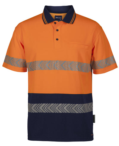 6HSST-Jb'S Hi Vis S/S Segmented Tape Polo