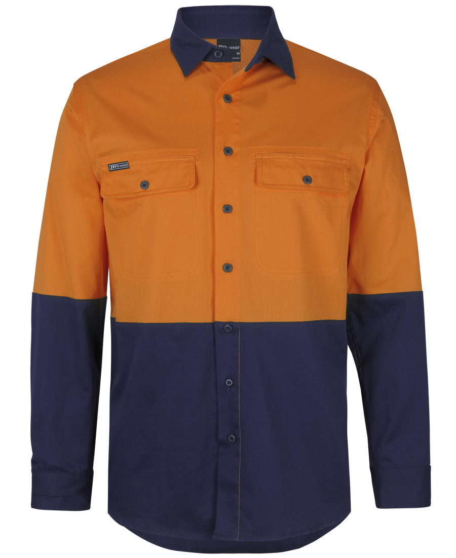 6HSWL-Jb'S Hi Vis L/S Stretch Work Shirt