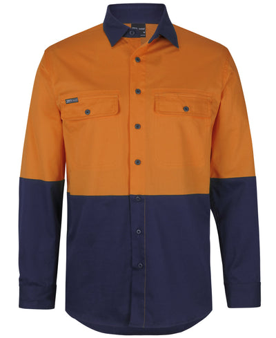 6HSWL-Jb'S Hi Vis L/S Stretch Work Shirt