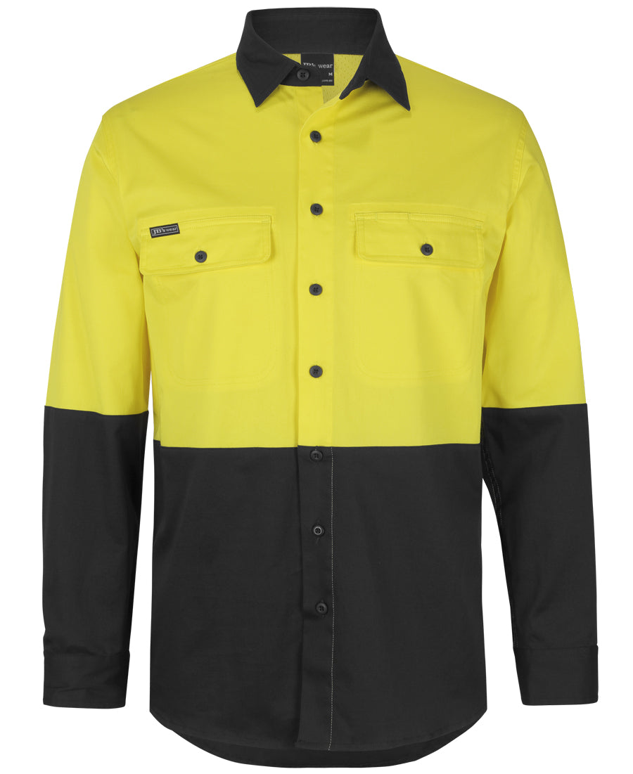 6HSWL-Jb'S Hi Vis L/S Stretch Work Shirt