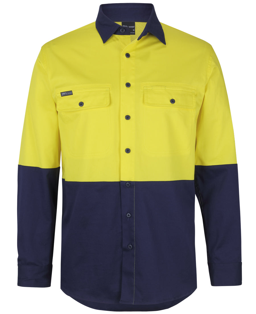 6HSWL-Jb'S Hi Vis L/S Stretch Work Shirt