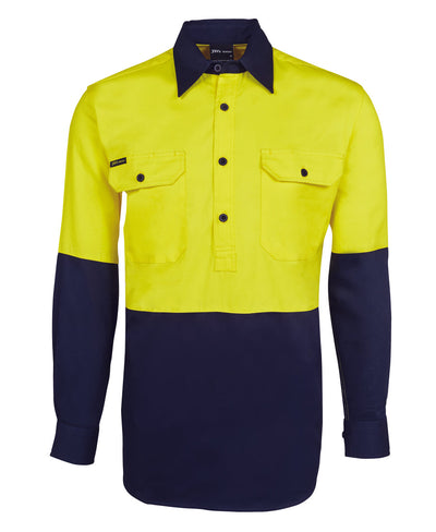 6HVCF-Jb'S Hi Vis Close Front L/S 190G Shirt