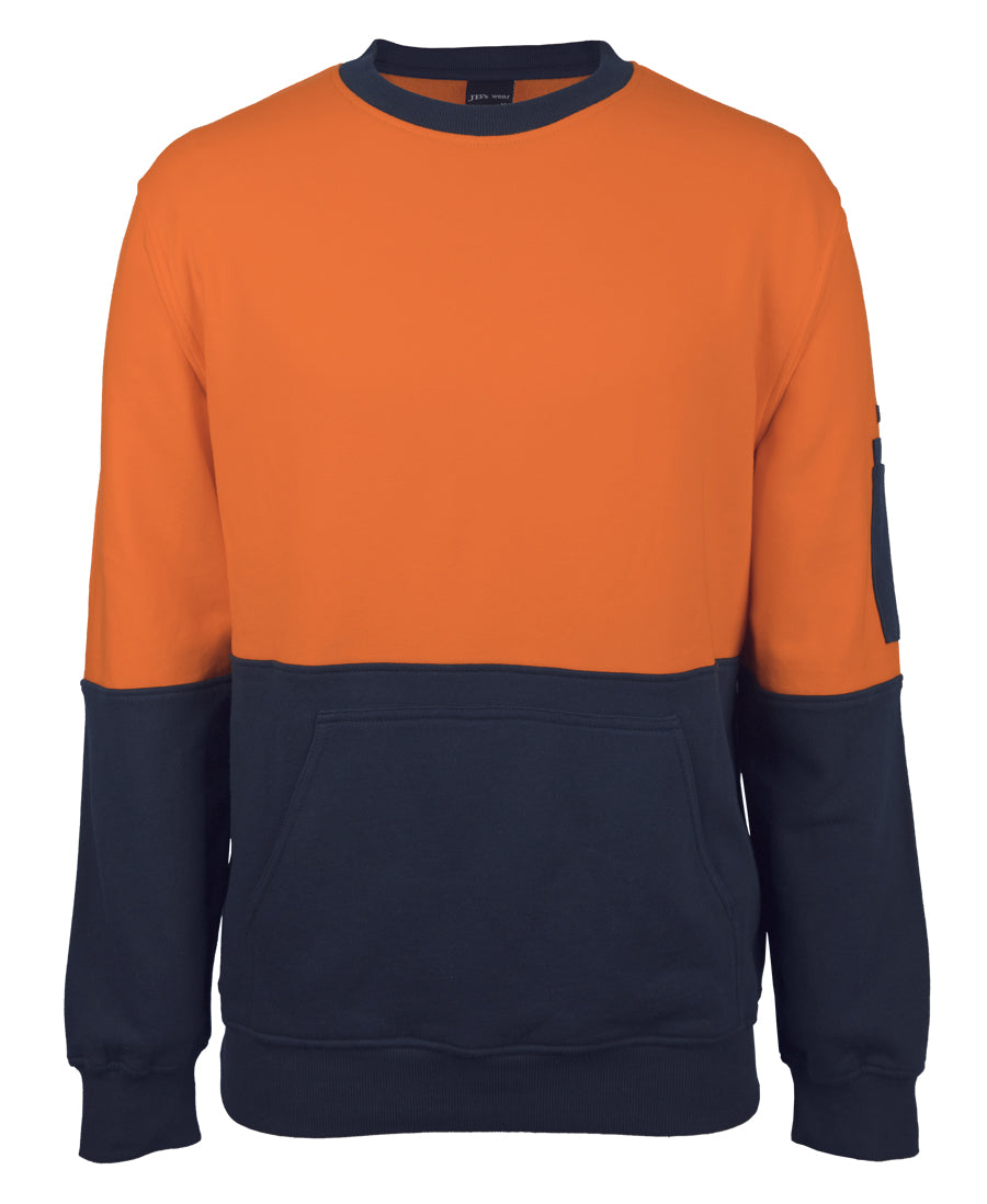 6HVCM-Jb'S Hi Vis 310 Cotton Crew Neck Fleece