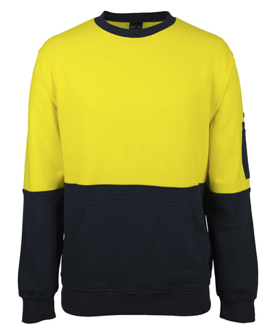 6HVCM-Jb'S Hi Vis 310 Cotton Crew Neck Fleece