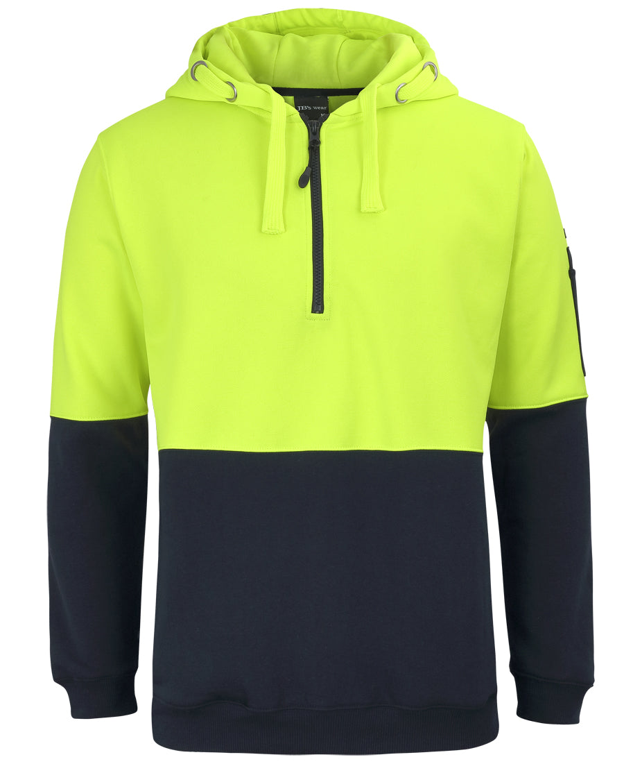 6HVHZ-Jb'S Hi Vis 45323 Zip Fleecy Hoodie