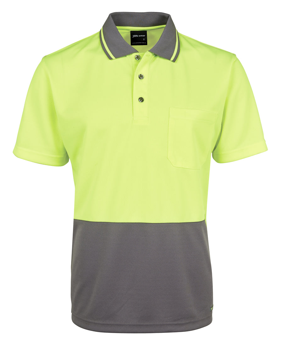 6HVNC-Jb'S Hi Vis 4602.1 Non Cuff Trad Polo