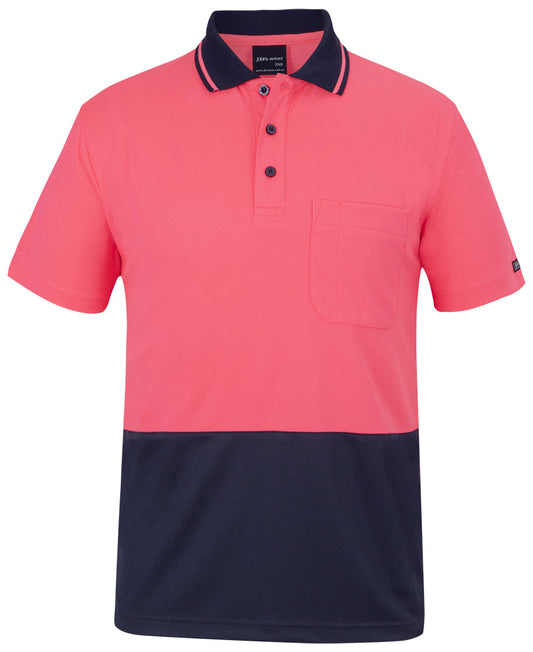 6HVNC-Jb'S Hi Vis 4602.1 Non Cuff Trad Polo Hv