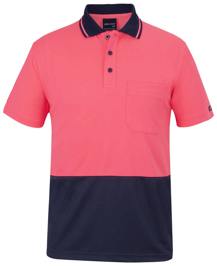 6HVNC-Jb'S Hi Vis 4602.1 Non Cuff Trad Polo Hv