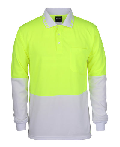 6HVPL-Jb'S Hi Vis L/S Trad Polo