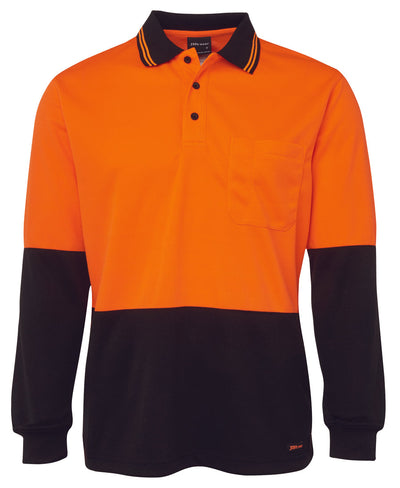 6HVPL-Jb'S Hi Vis L/S Trad Polo