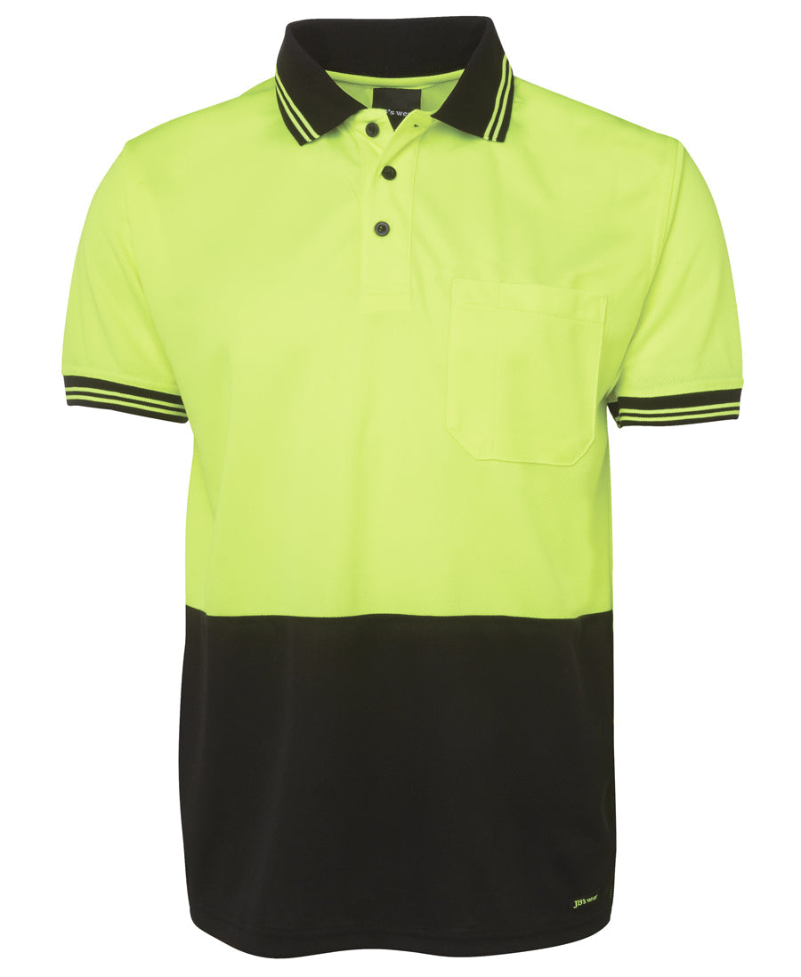 6HVPS-Jb'S Hi Vis S/S Trad Polo