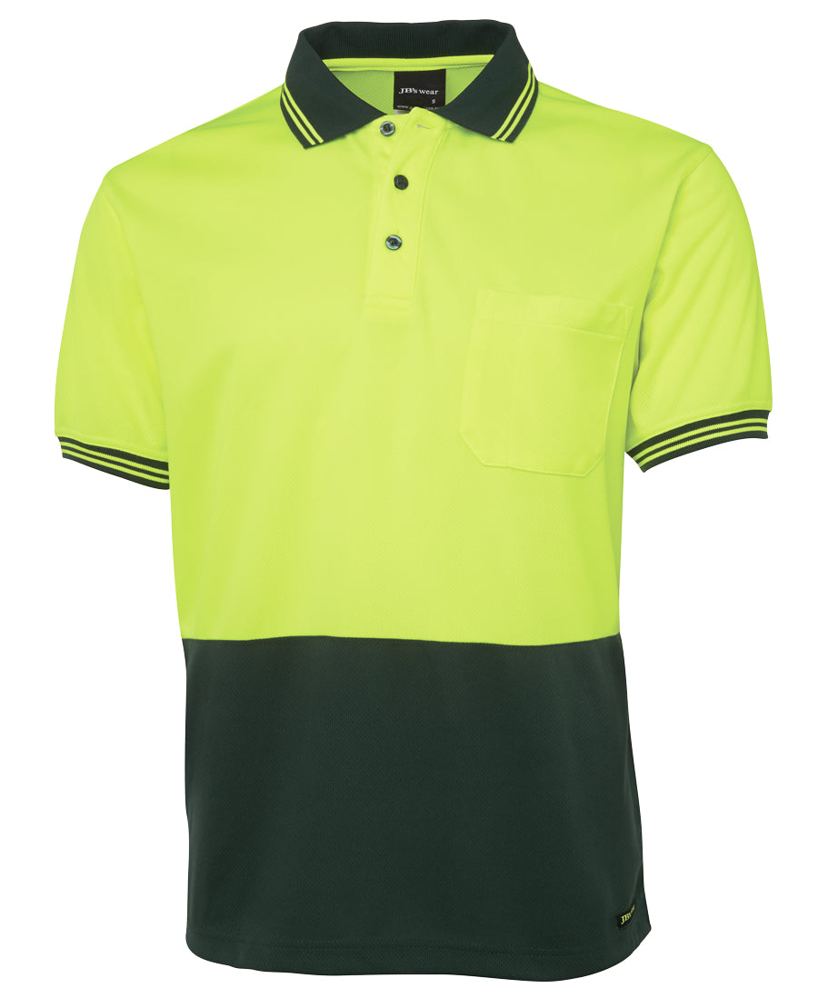 6HVPS-Jb'S Hi Vis S/S Trad Polo