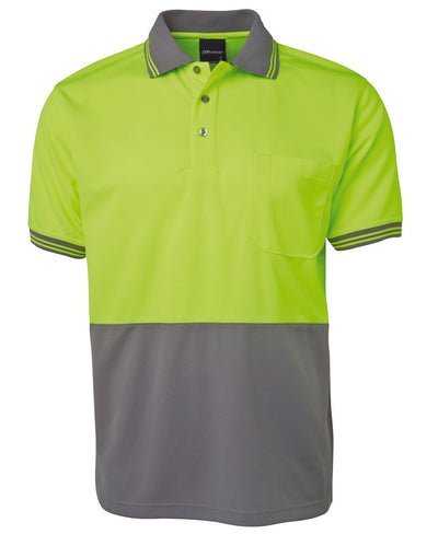 6HVPS-Jb'S Hi Vis S/S Trad Polo