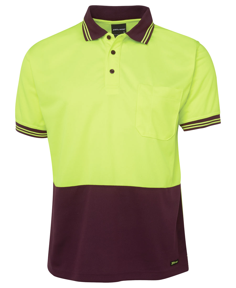 6HVPS-Jb'S Hi Vis S/S Trad Polo