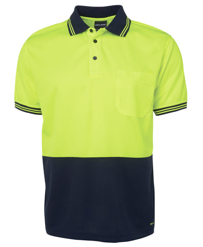 6HVPS-Jb'S Hi Vis S/S Trad Polo