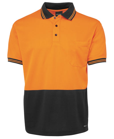 6HVPS-Jb'S Hi Vis S/S Trad Polo