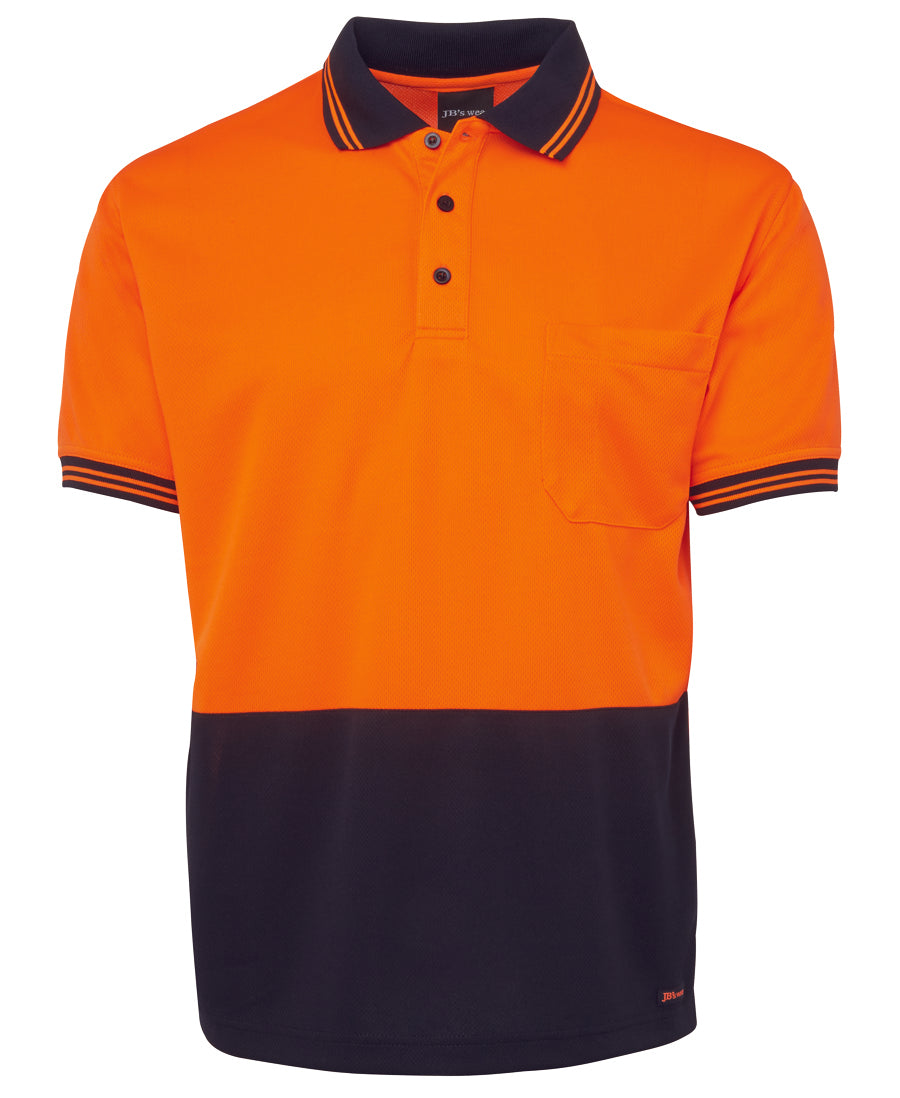 6HVPS-Jb'S Hi Vis S/S Trad Polo