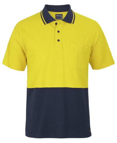 6HVQS-Jb'S Hi Vis S/S Cotton Pique Trad Polo