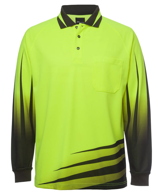 6HVRL-Jb'S Hi Vis 4602.1 L/S Rippa Sub Polo