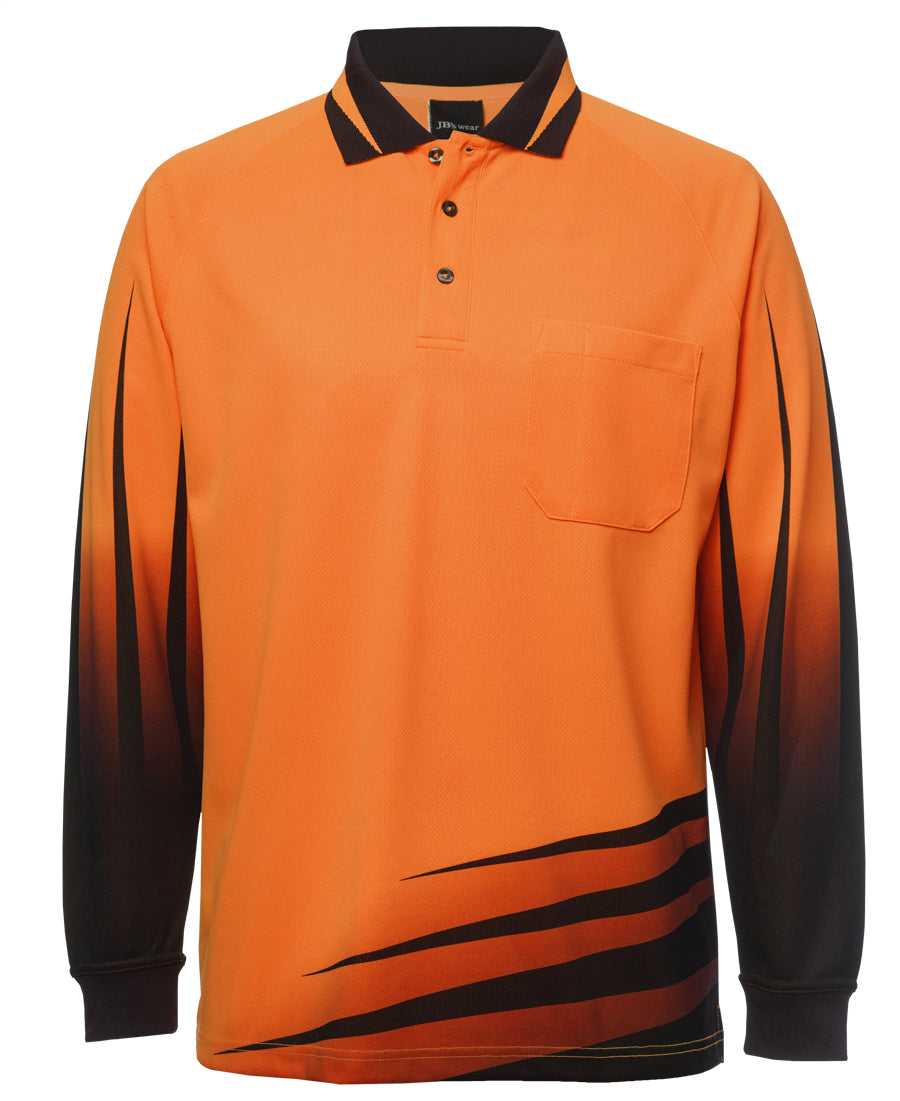 6HVRL-Jb'S Hi Vis 4602.1 L/S Rippa Sub Polo