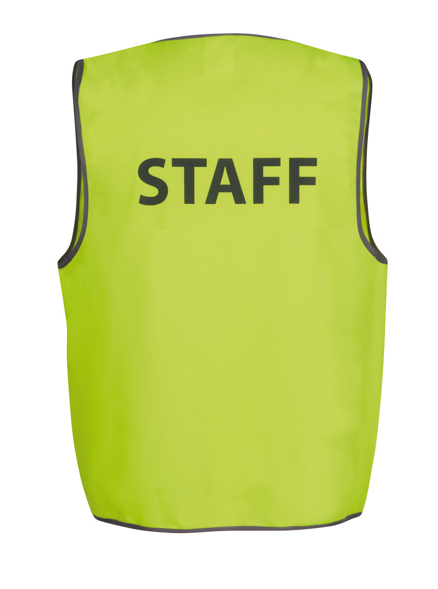 6HVS6-Jb'S Hi Vis Safety Vest Print Staff