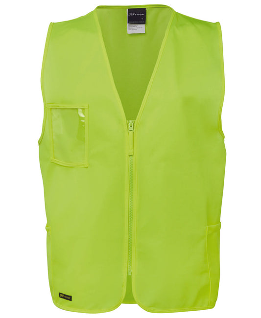 6HVSZ-Jb'S Hi Vis Zip Safety Vest