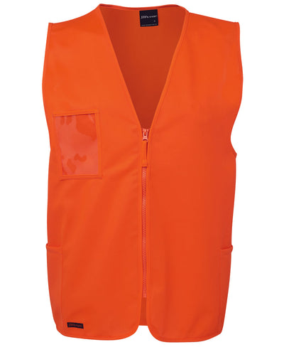 6HVSZ-Jb'S Hi Vis Zip Safety Vest