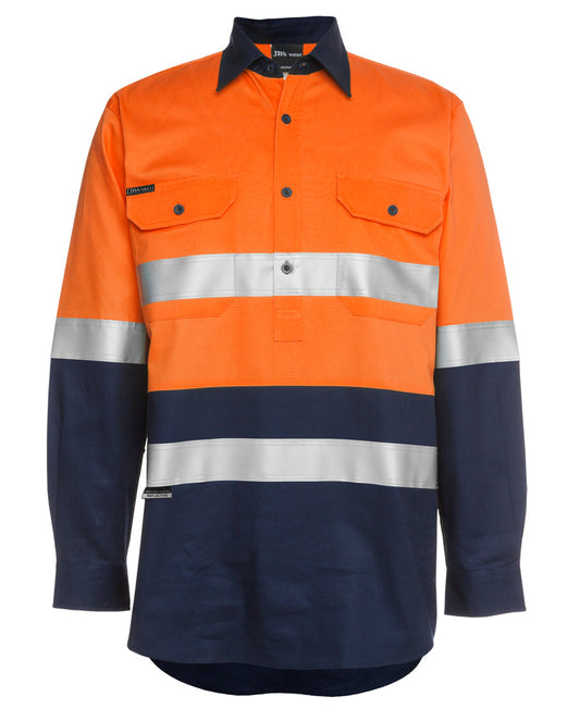 6HWCF-Jb'S Hi Vis (D+N) Close Front L/S 190G Shirt