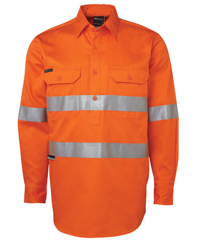 6HWCF-Jb'S Hi Vis (D+N) Close Front L/S 190G Shirt