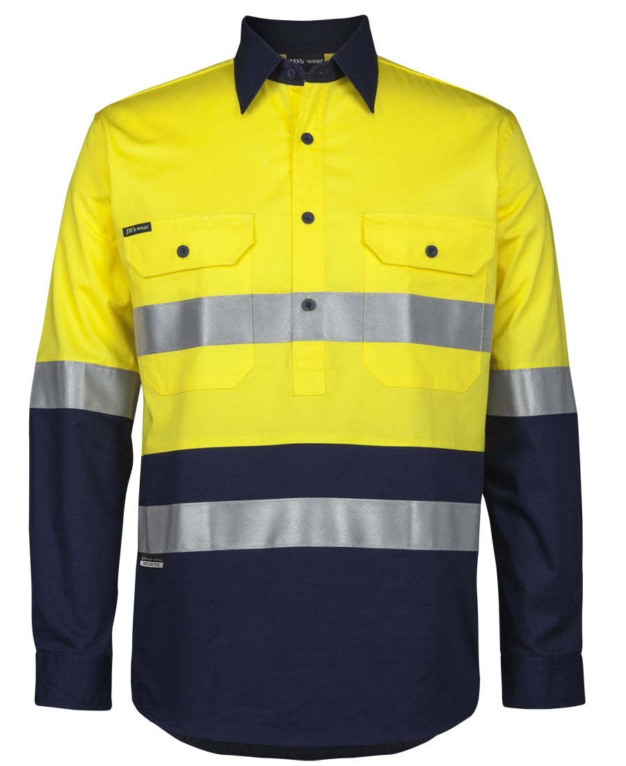 6HWCS-Jb'S Hi Vis (D+N) Close Front L/S 150G W/Shirt