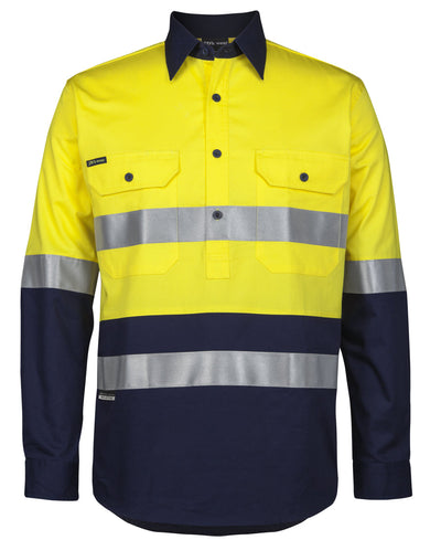 6HWCS-Jb'S Hi Vis (D+N) Close Front L/S 150G W/Shirt