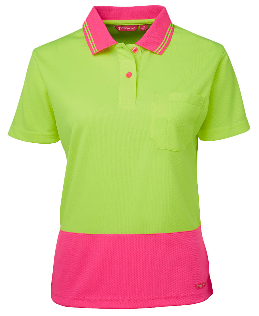 6LHCP-Jb'S Ladies Hi Vis S/S Comfort Polo