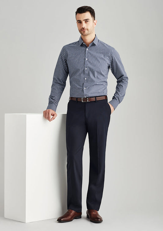 74012-Comfort Wool Stretch Mens Flat Front Pant