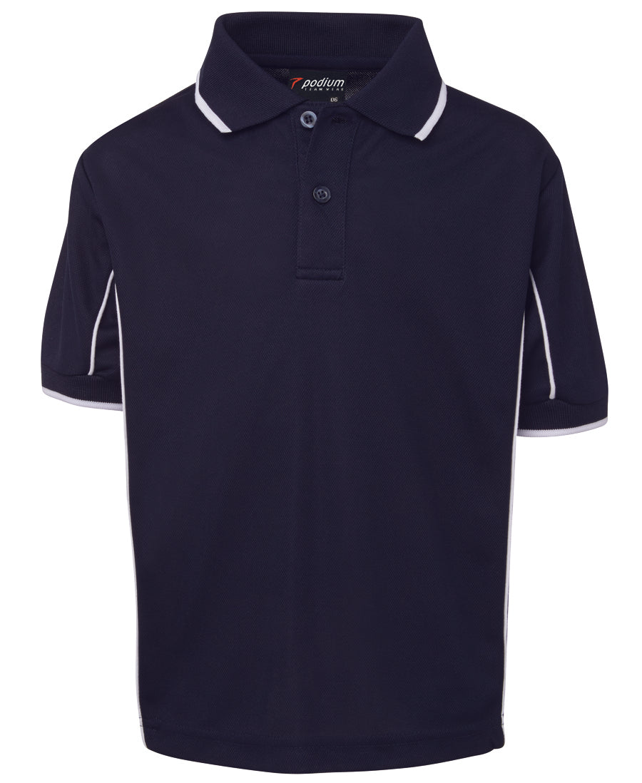 7PIPS-Podium Kids S/S Piping Polo