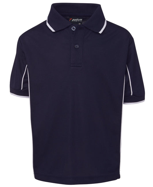 7PIPS-Podium Kids S/S Piping Polo