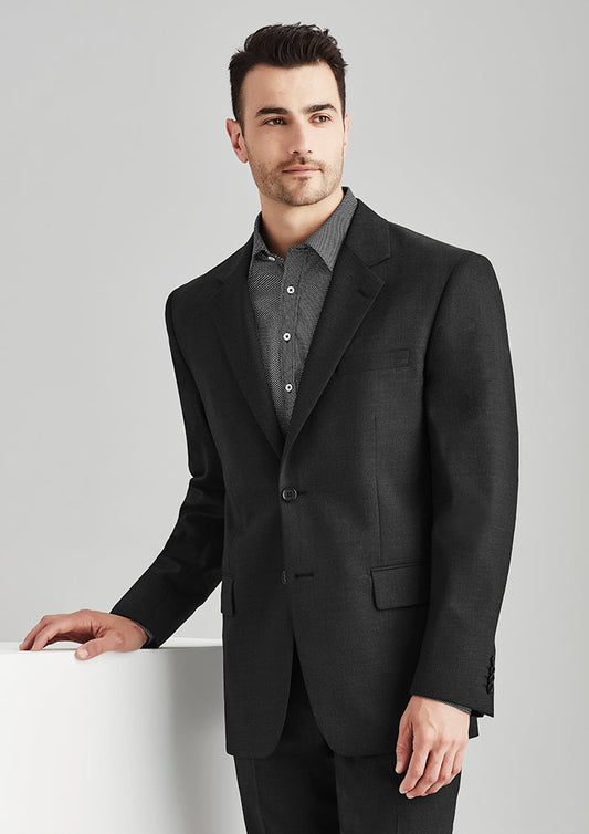 84011-Comfort Wool Stretch Mens Two Button Classic Jacket
