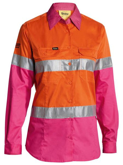 Women's Taped Cool Lightweight Hi Vis Shirt With Nbcf Embroidery - Long Sleeve