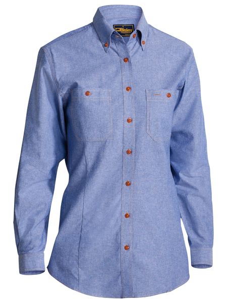 Women's Chambray Shirt - Long Sleeve